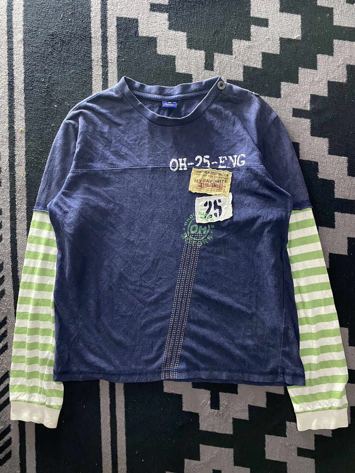 20471120 Vintage ohoo double layers tee Size US S / EU 44-46 / 1 - 1 Thumbnail