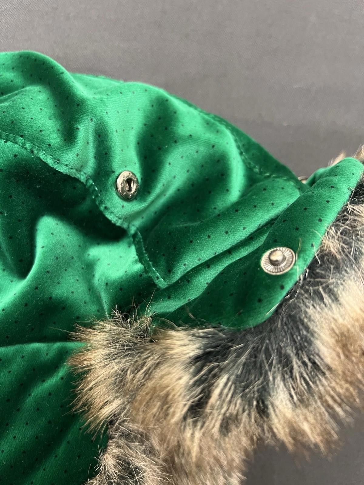 Supreme FW11 Supreme Velvet Polka Dot Trooper Hat Green Size ONE SIZE - 5 Thumbnail