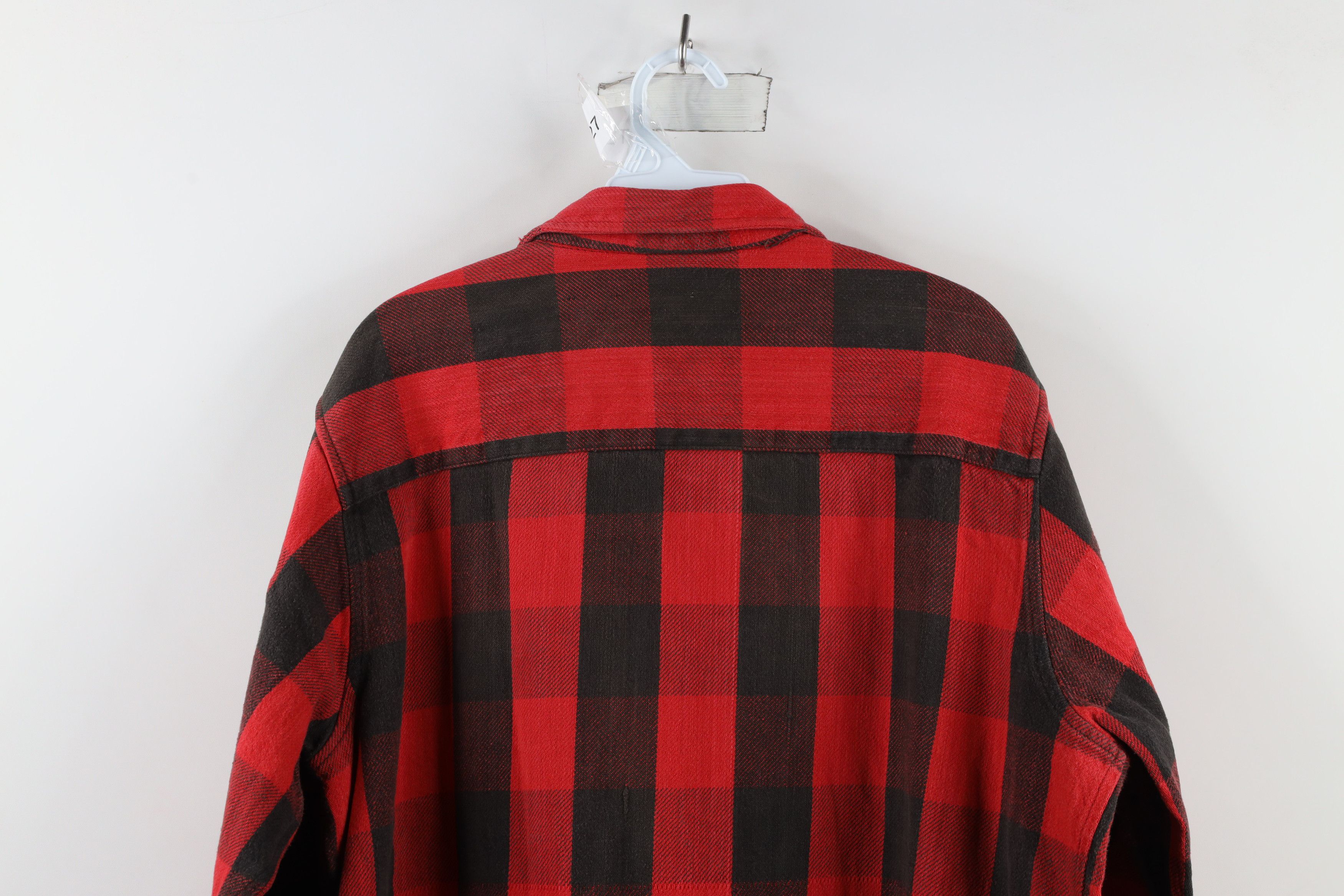 FiveBrother × Vintage Vintage 90s Five Brother Heavyweight Flannel Button Shirt Size US L / EU 52-54 / 3 - 12 Thumbnail