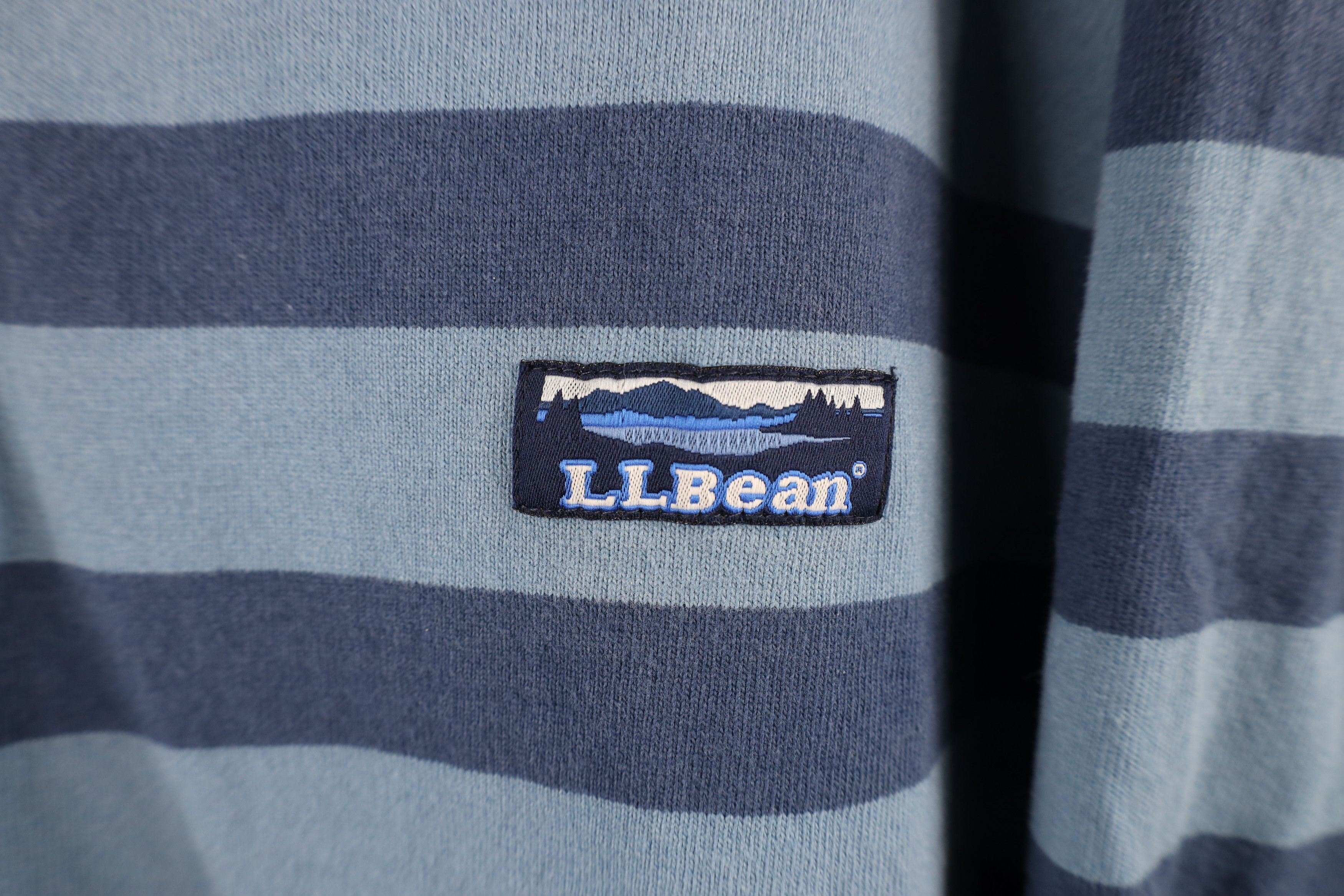 L.L. Bean × Vintage Vintage LL Bean Out Striped Long Sleeve Rugby Polo Shirt Size US XL / EU 56 / 4 - 4 Thumbnail