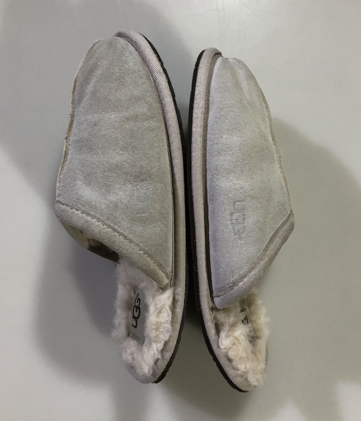 Ugg Ugg pure natural suede/wool shearling logo slides 7 Size US 7 / IT 37 - 6 Thumbnail