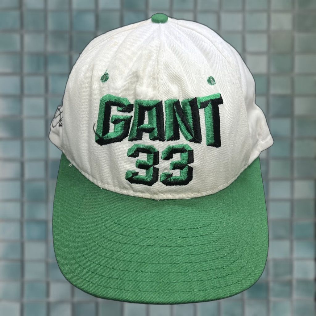 Gant VINTAGE AJD USA Handsome Harry GANT #33 Adjustable Snapback Ball Cap Hat White Men Adjustable Snapback NASCAR Hat White Size ONE SIZE - 1 Thumbnail