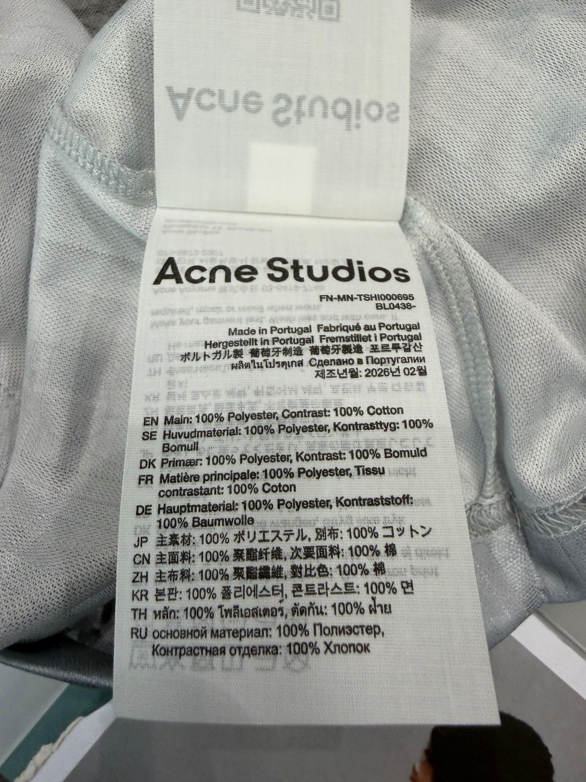 Acne Studios ACNE STUDIOS - Jersey Grey Size US M / EU 48-50 / 2 - 4 Thumbnail