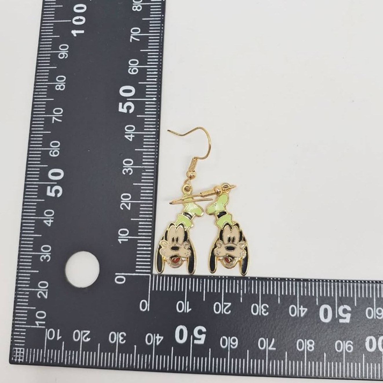Disney Disney Goofy Classic Green Hat Enamel Dangle Earrings VTG Size ONE SIZE - 9 Thumbnail
