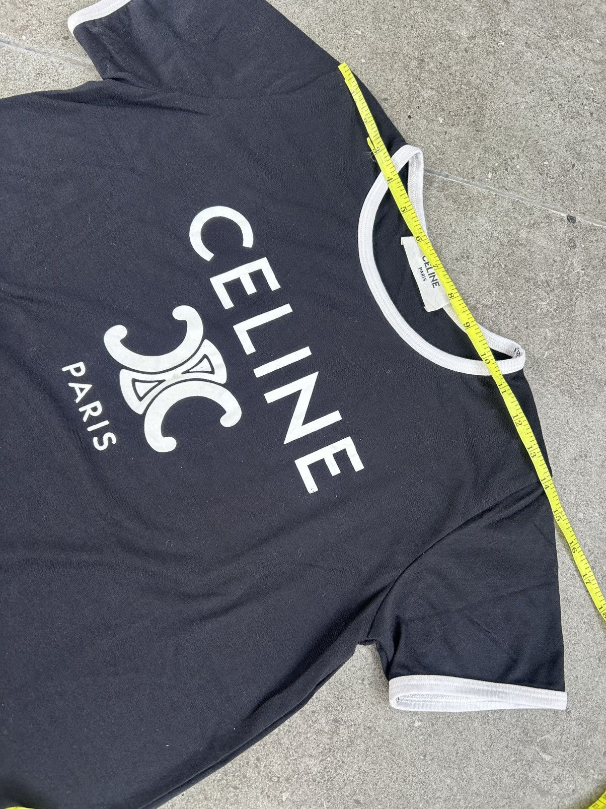 Celine Celine Paris T-shirt Cotton Jersey Size L / US 10 / IT 46 - 11 Thumbnail
