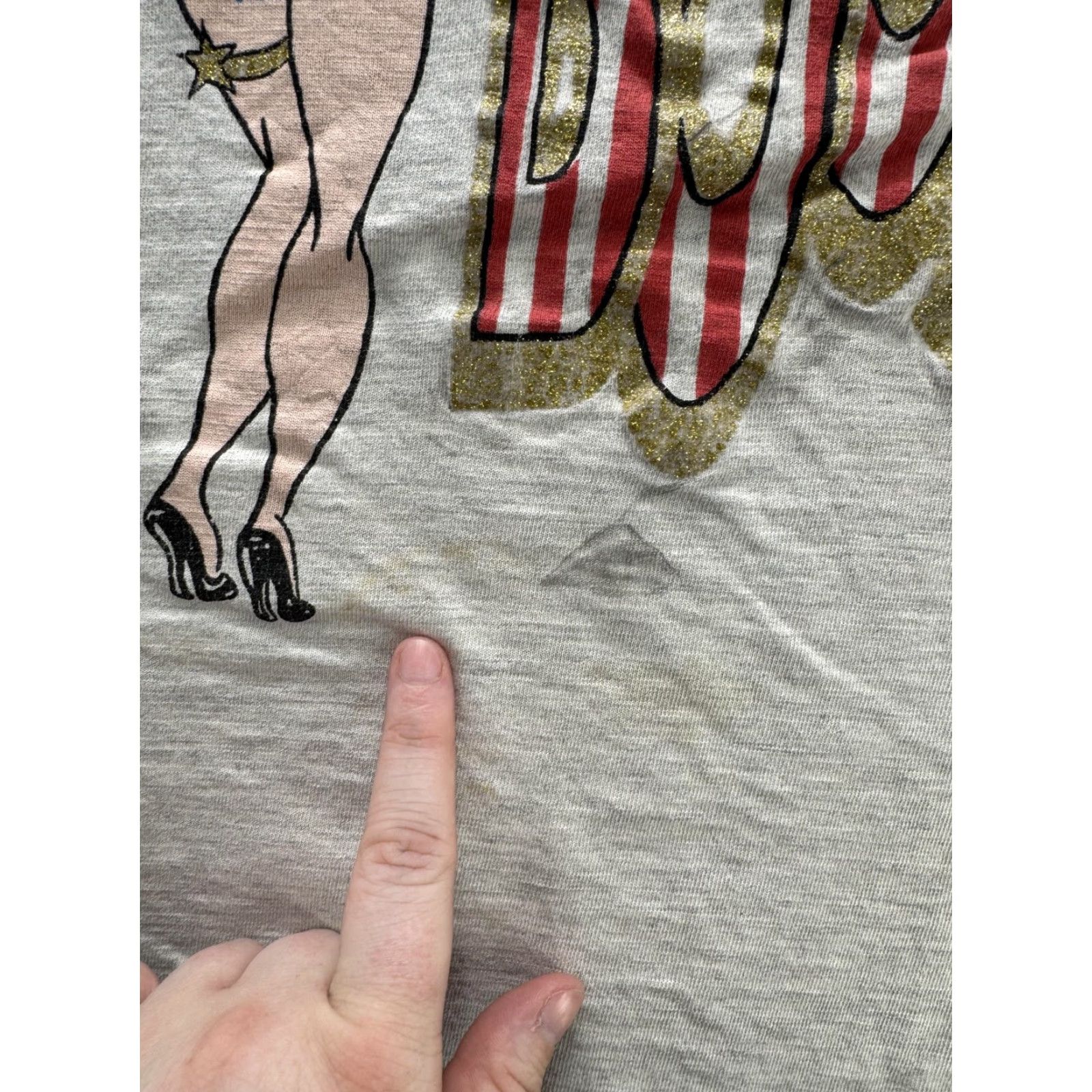 Vintage VINTAGE Street Works Betty Boop Shirt Mens L Gray USA Flag Patriotic Cartoon 90s Size US L / EU 52-54 / 3 - 5 Thumbnail