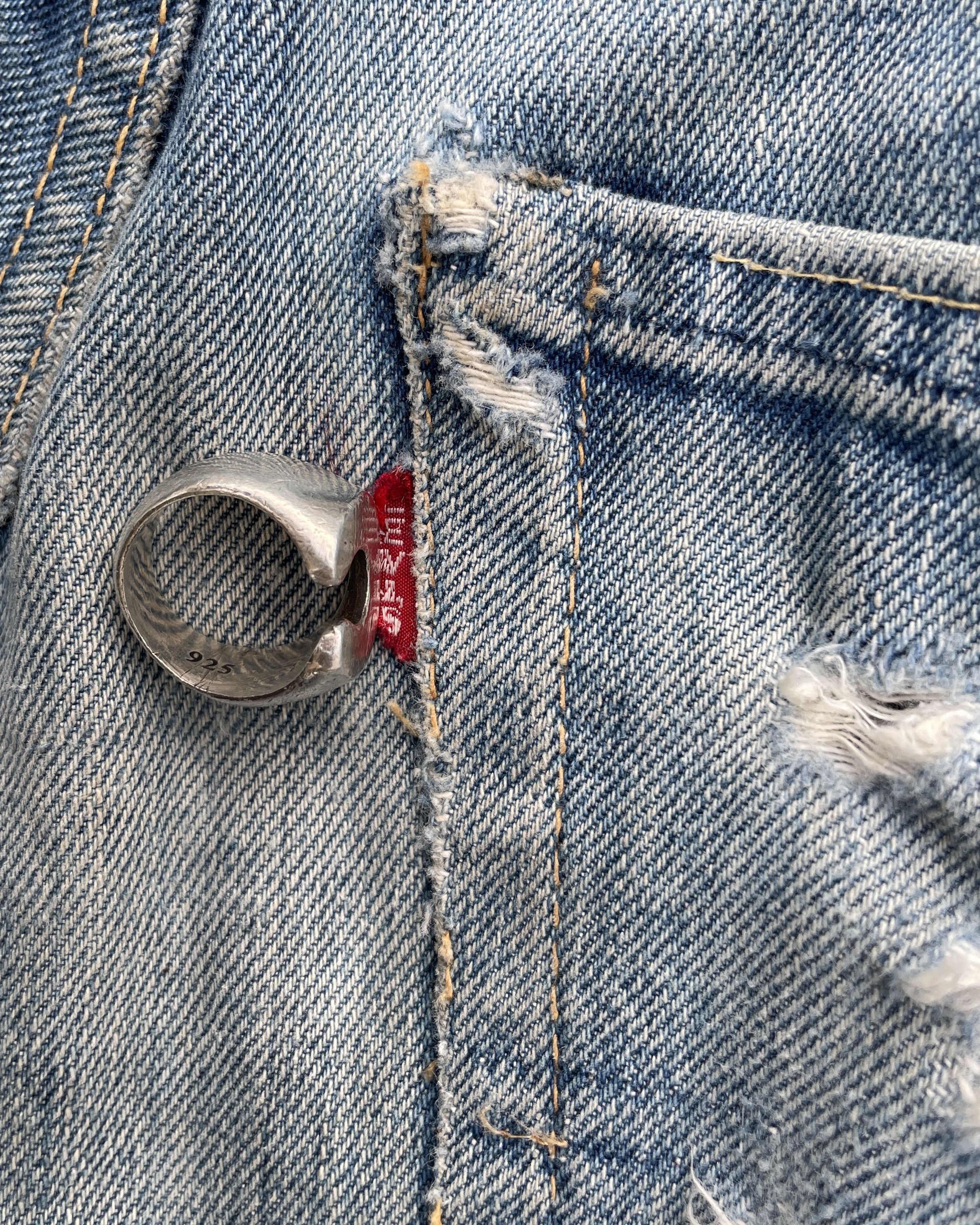 Levi's × Levi's Vintage Clothing Original LEVI'S 60's 551zxx Selvedge Denim Pants 501 Size US 30 / EU 46 - 10 Thumbnail