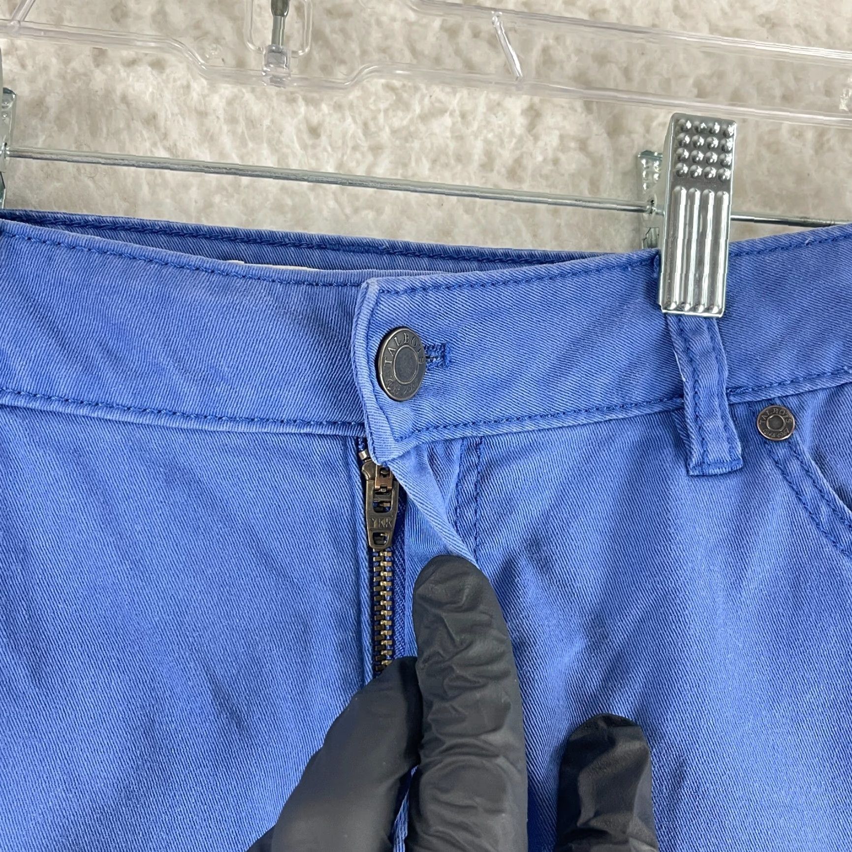 Talbots Talbots Blue Curvy Straight Leg Chino Pants Womens Mid-Rise Flat Front Size 6 Size 28" / US 6 / IT 42 - 5 Thumbnail