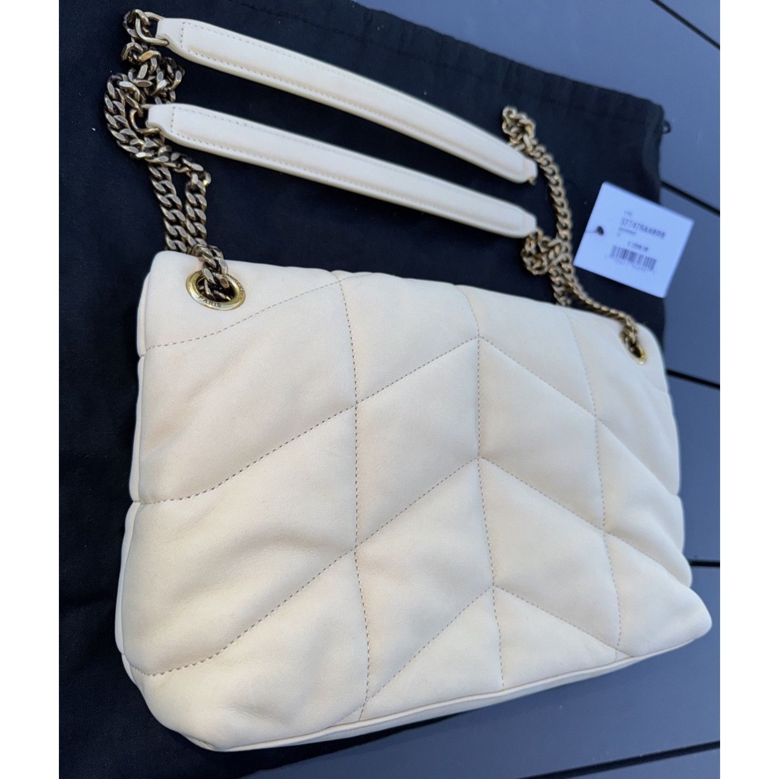 Yves Saint Laurent Saint Laurent YSL Burro Beige Leather Shoulder Crossbody Bag Size ONE SIZE - 11 Thumbnail