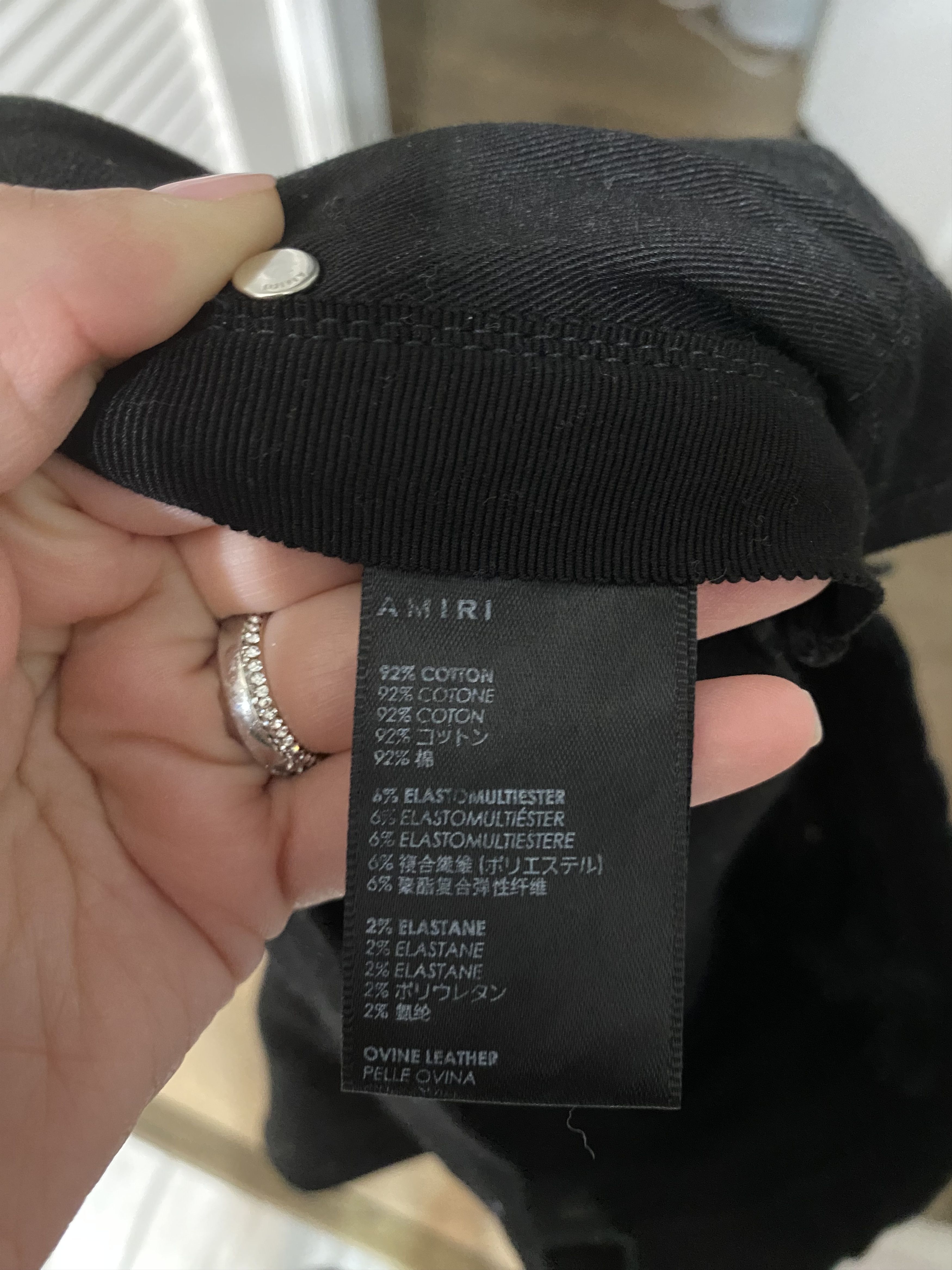 Amiri BLACK MX1 WITH PLEATED LEATHER Size US 40 / EU 56 - 10 Thumbnail