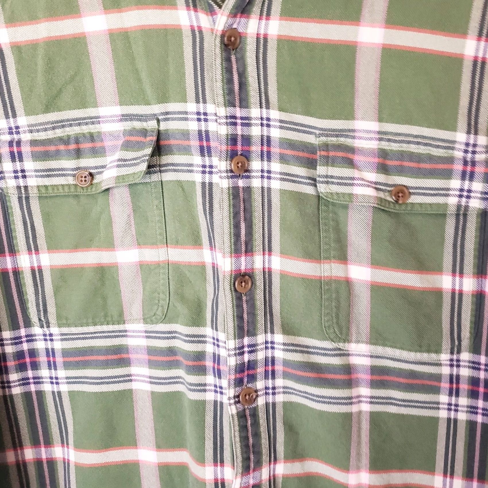 Lands' End VINTAGE Lands' End Flannel Shirt Men's XL Green Plaid Check Outdoors 17-17.5 Question? Size US XL / EU 56 / 4 - 4 Thumbnail