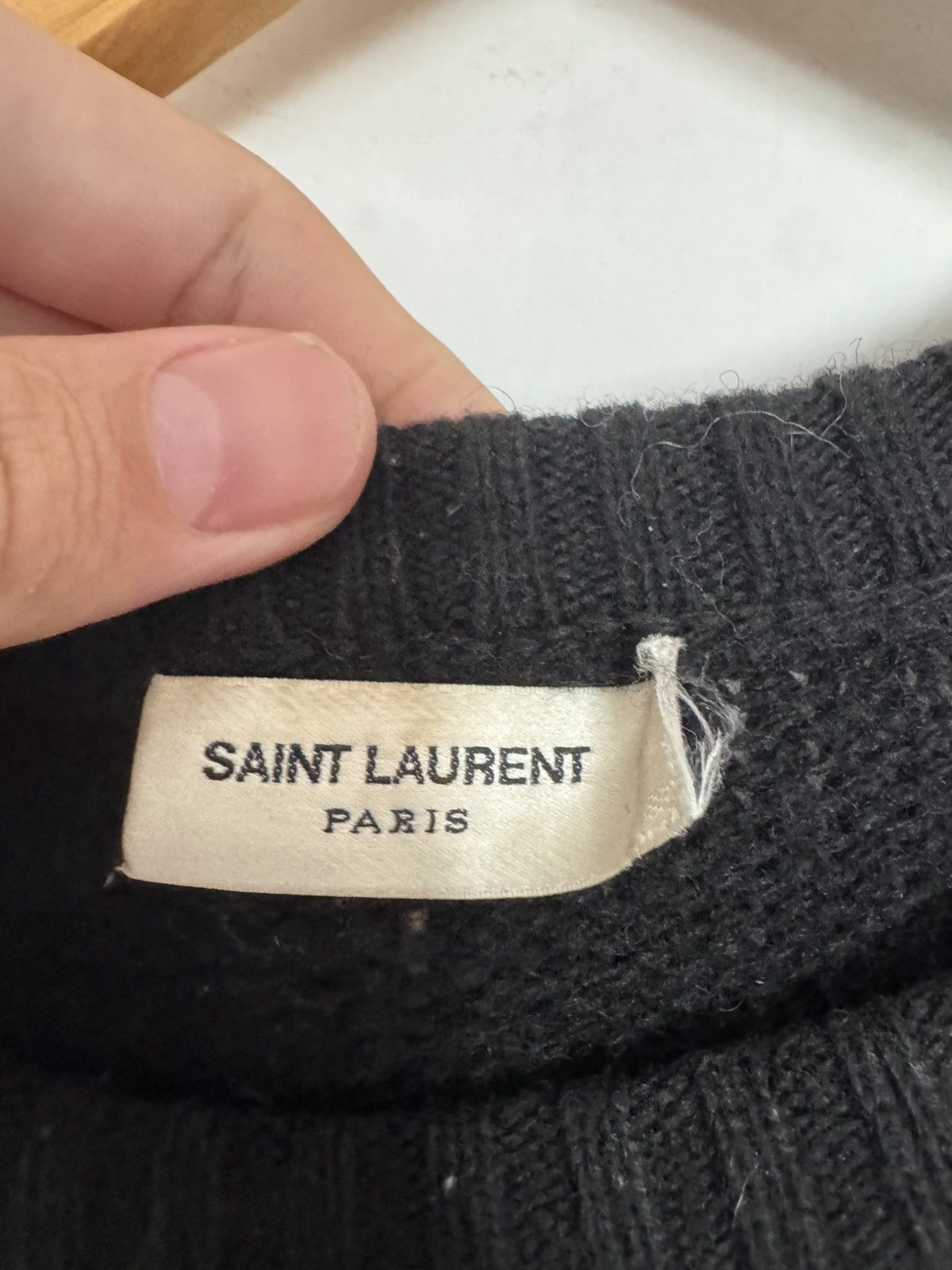 Saint Laurent Paris Fw14 Hedi Wool Sweater Size US L / EU 52-54 / 3 - 2 Thumbnail