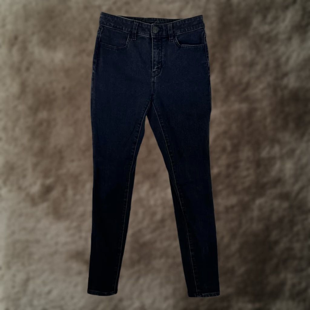 American Eagle Outfitters American Eagle Dream Jean Jegging Jeans Womens 6 Black Dark Wash Stretch Denim Size 28" / US 6 / IT 42 - 1 Thumbnail