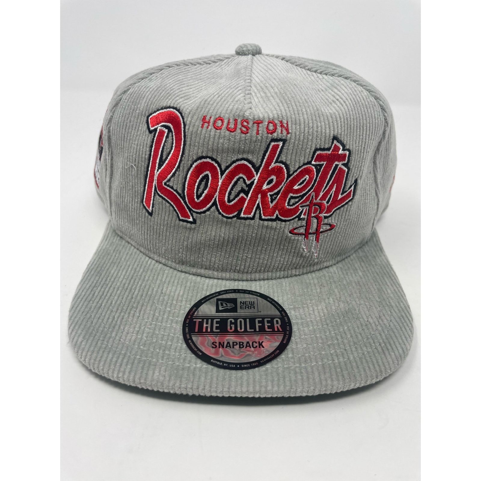 New Era New Era Houston Rockets Corduroy Snapback Adjustable Hat Men Size ONE SIZE - 3 Thumbnail