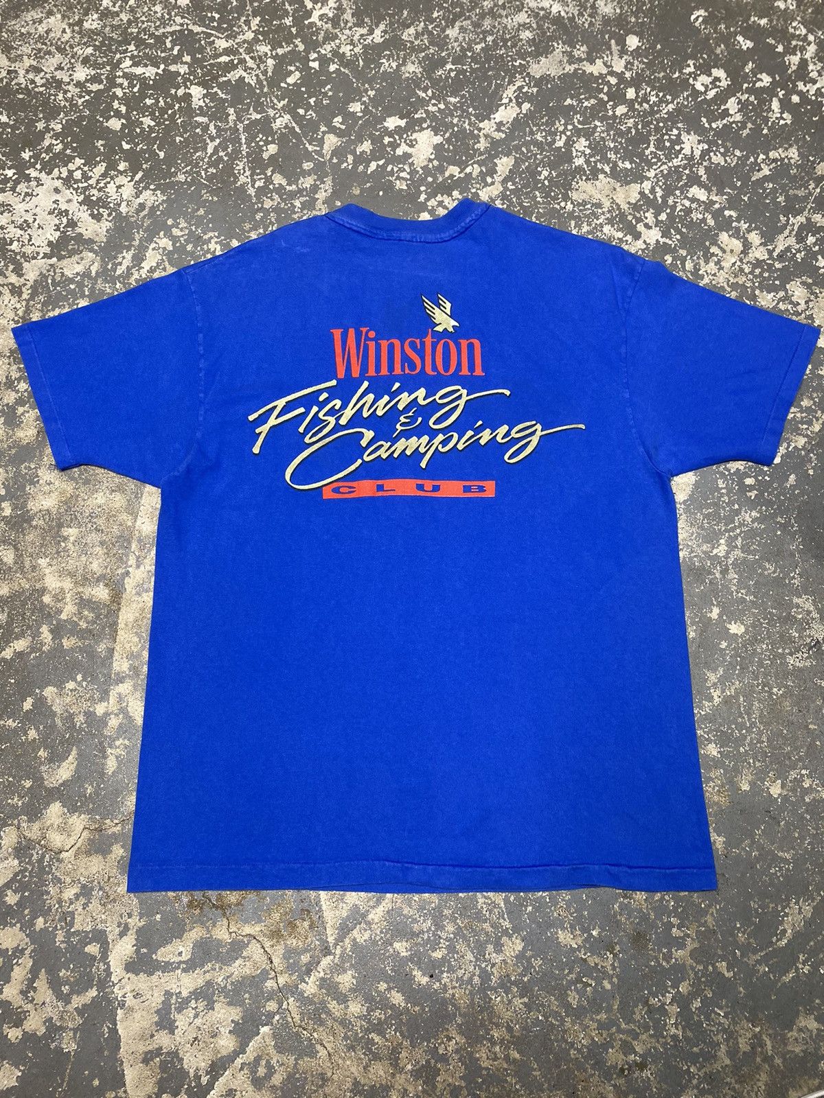 Vintage Vintage That’s Worth A Winston Hook Line Sinker 1993 Tshirt Size US XL / EU 56 / 4 - 5 Thumbnail