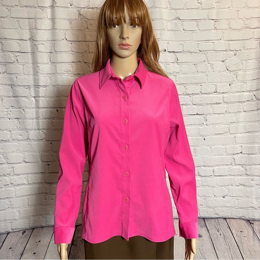 Other Petite Sophisticate Pink Shirt Jacket Size 8 Size M / US 6-8 / IT 42-44 - 1 Thumbnail