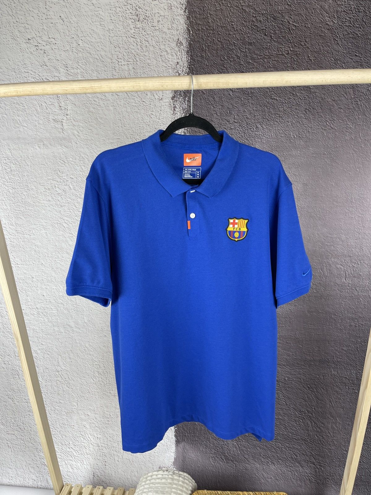 Nike Nike FC Barcelona blue dri-fit polo shirt hype blokecore Size US XL / EU 56 / 4 - 1 Thumbnail