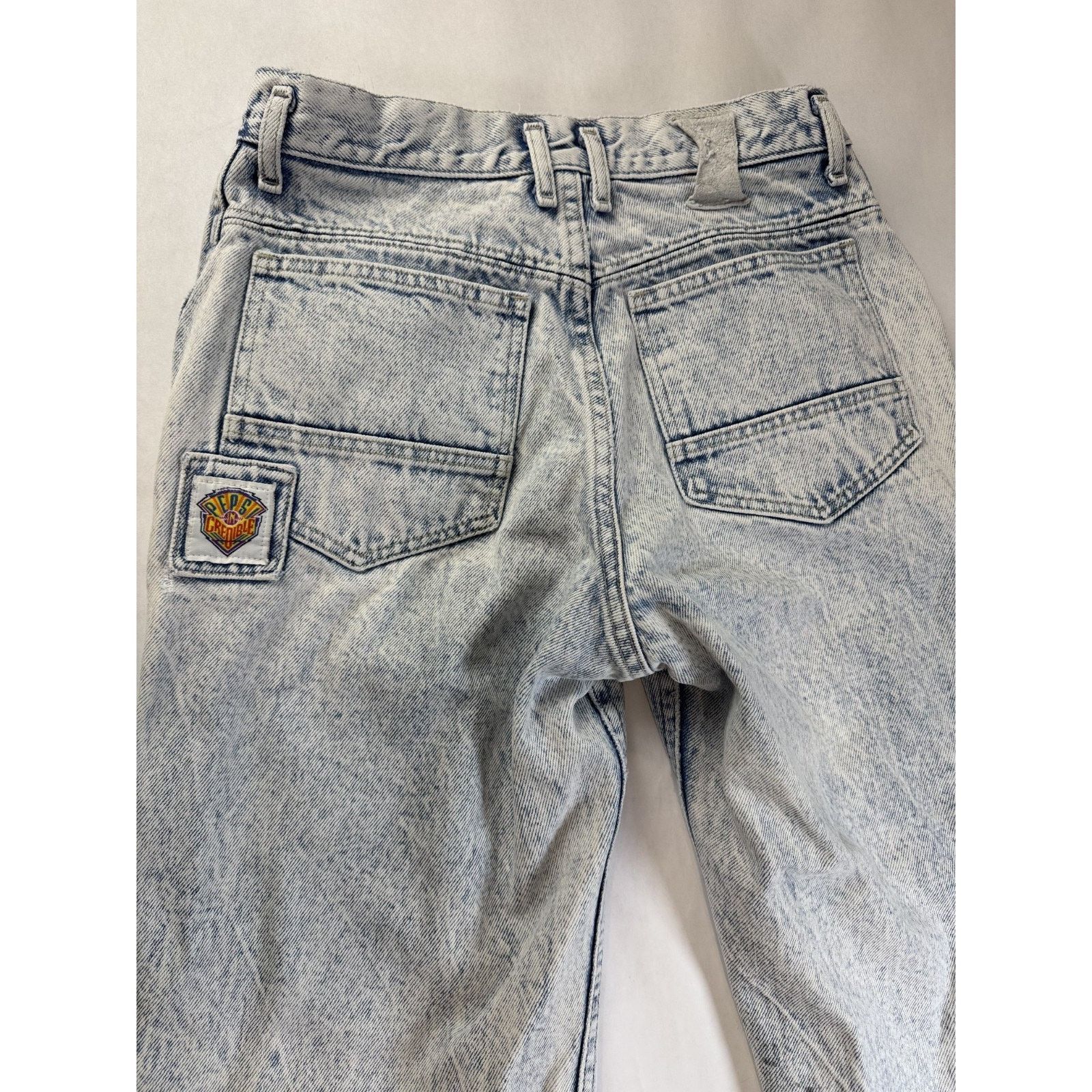 Pepsi Vintage 80s Pepsi University Acid Wash Jeans Halloween 27*28 Size 27" / US 4 / IT 40 - 12 Thumbnail
