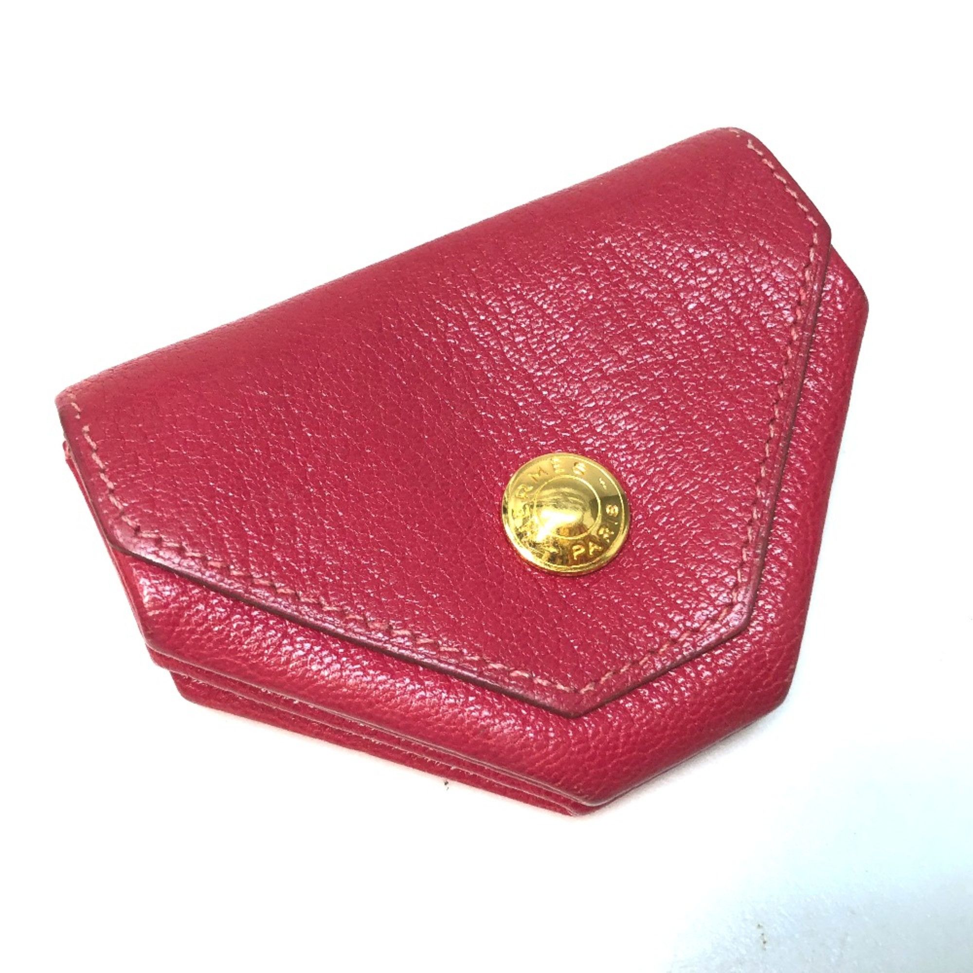 Hermes Hermes Le-Karan Yuit LE48 Coin Compartment coin purse pink Pink Based Size ONE SIZE - 1 Thumbnail