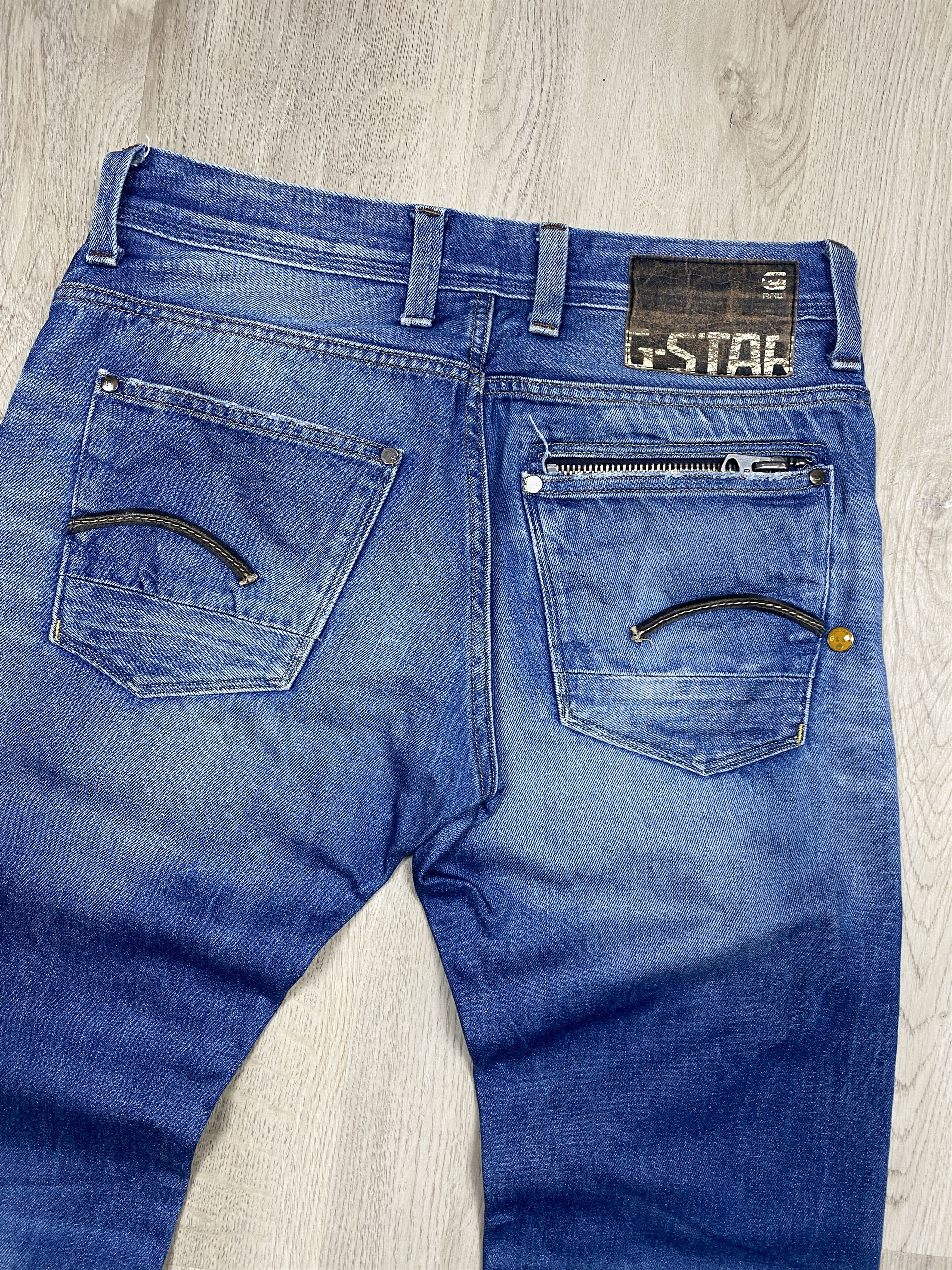 G-Star G Star Raw Mens Attacc Low Straight Denim Pants Jeans Size US 32 / EU 48 - 9 Thumbnail