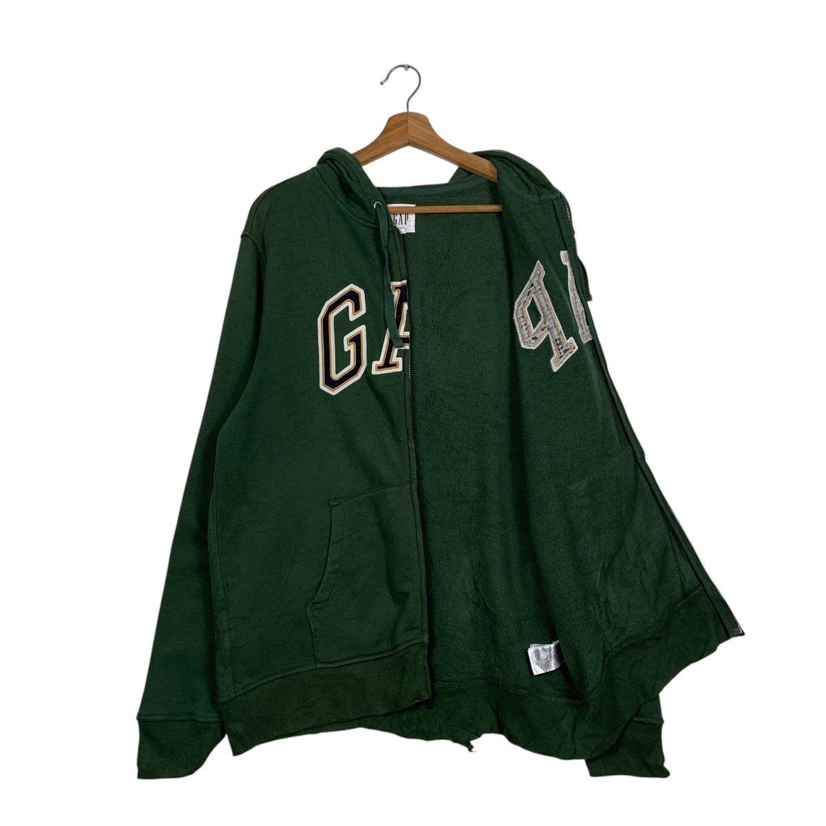 Gap Gap Big Logo Green Zipper Hoodie Size US M / EU 48-50 / 2 - 10 Thumbnail