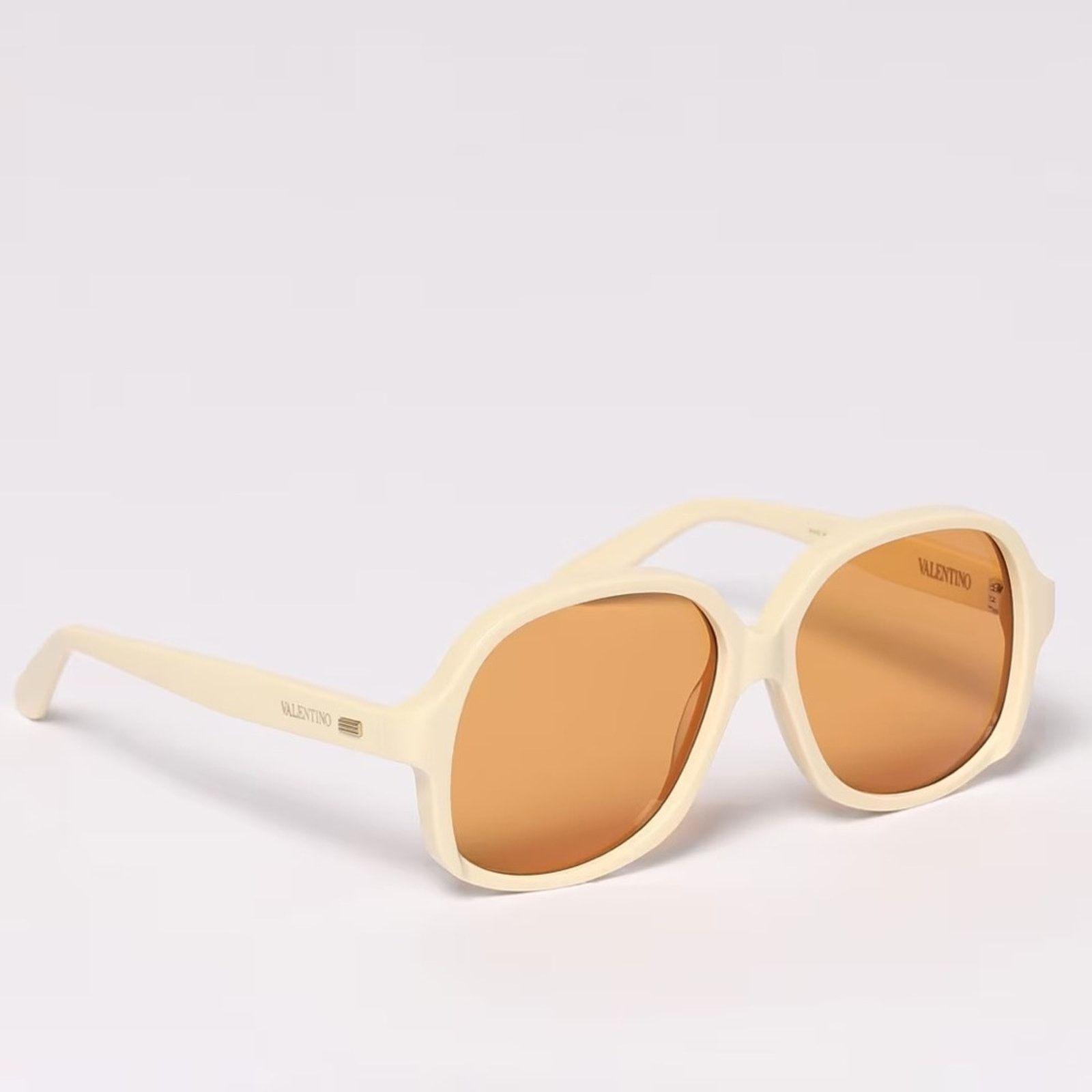 Valentino New! Valentino VLS 177C Cream Sunglasses , Authentic Size ONE SIZE - 5 Thumbnail