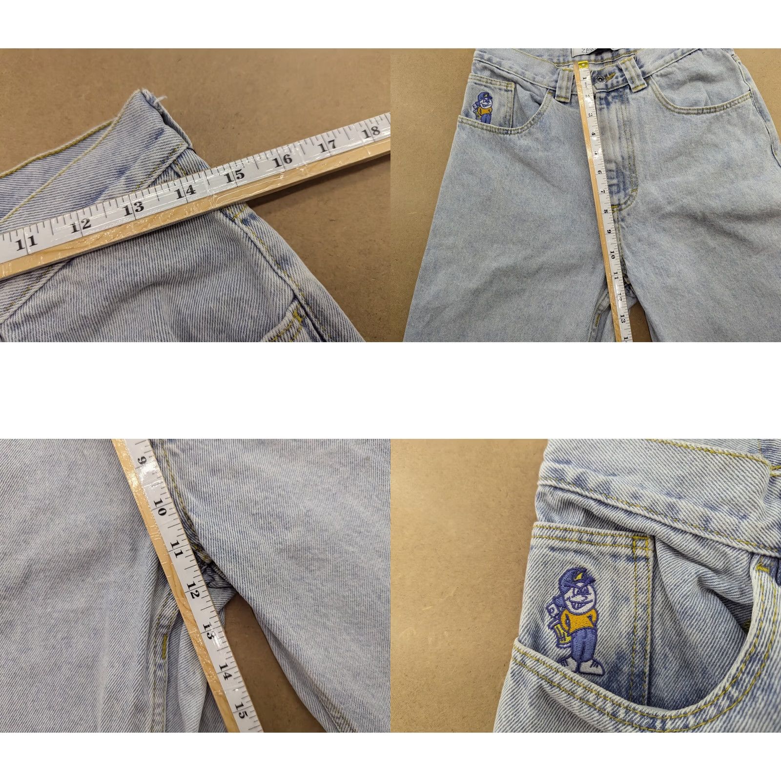 Vintage Polar Skate Co Jeans W30 L25.5 Light Wash Blue Denim Skater Straight Unisex Adults Denim 93 Jeans Size US 30 / EU 46 - 9 Thumbnail