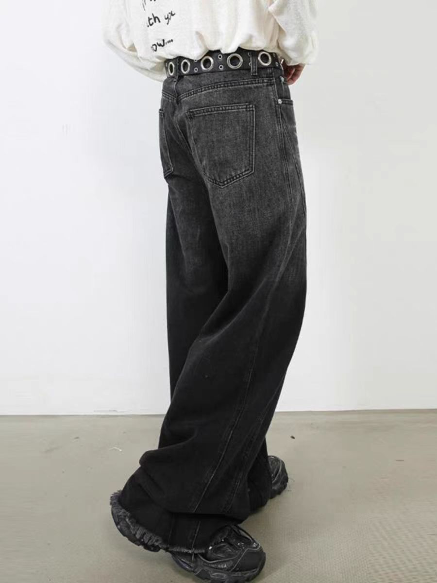 Japanese Brand × Jean Vintage street hip-hop washed baggy jeans Size US 30 / EU 46 - 4 Thumbnail