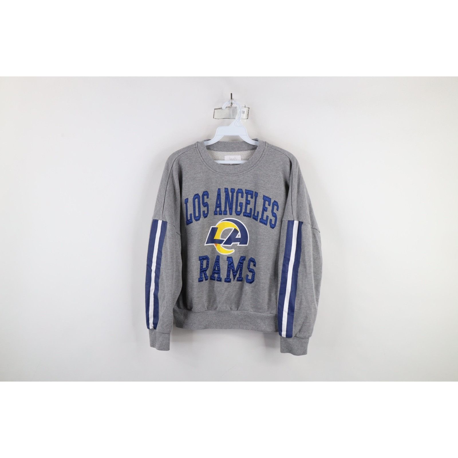 Vintage Y2K Cropped Fit Spell Out Los Angeles Rams Sweatshirt Size M / US 6-8 / IT 42-44 - 1 Thumbnail