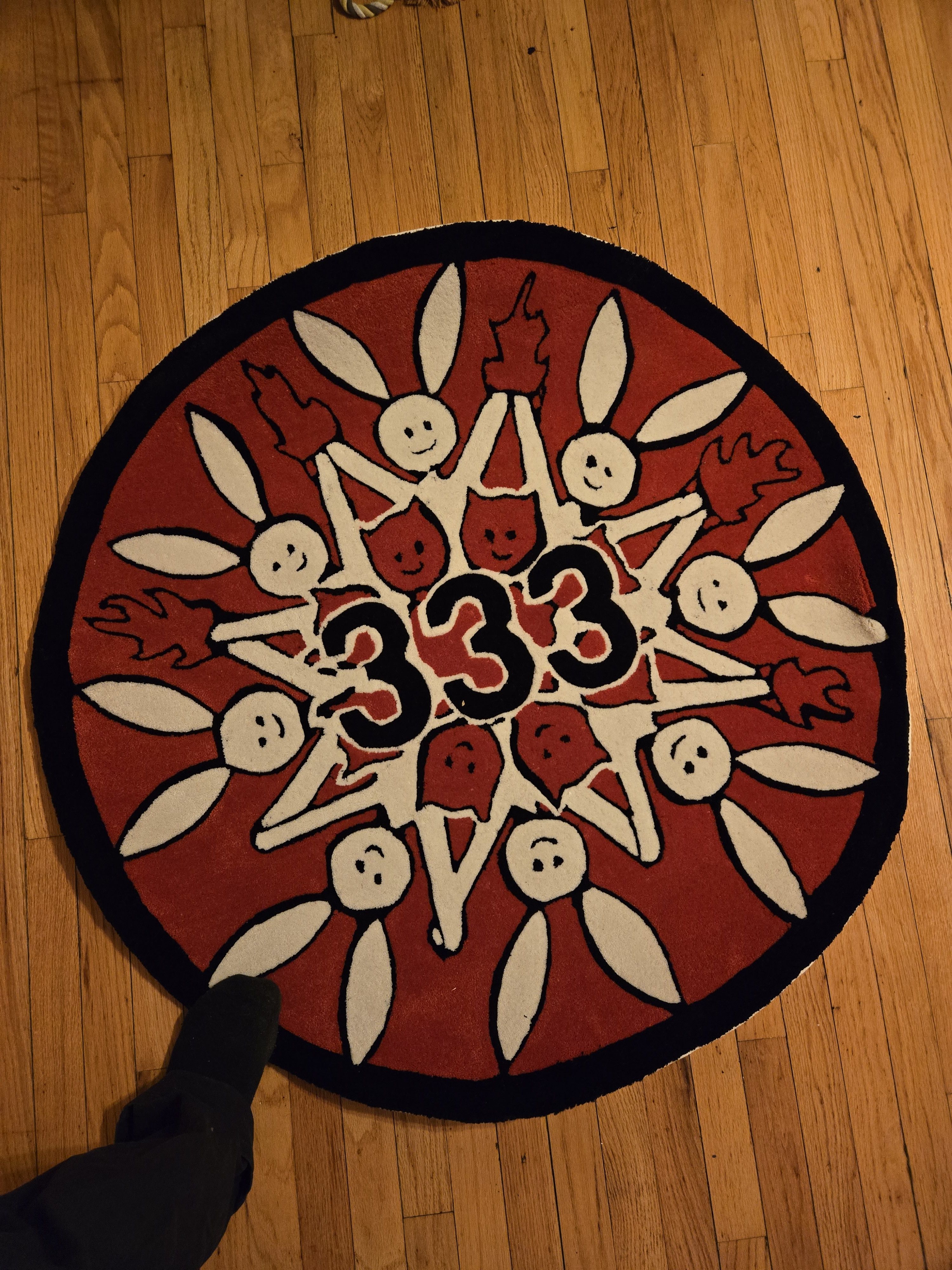 Half Evil × Kodone Kodon333 Circle Rug Size ONE SIZE - 1 Thumbnail