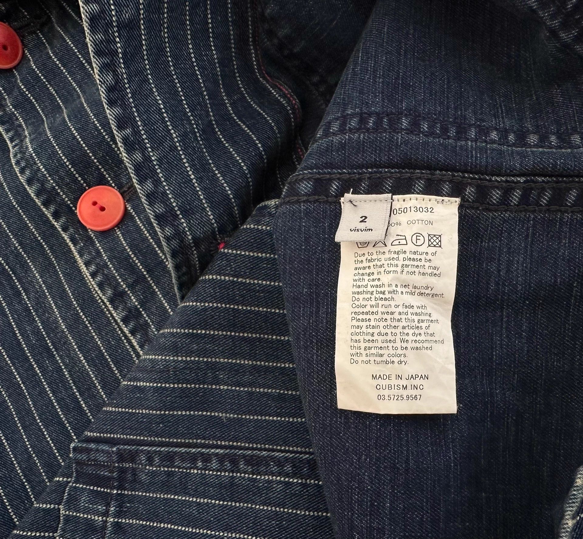 Visvim VISVIM TRAVAIL COVERALL WABASH DK indigo stripe 2 Size US M / EU 48-50 / 2 - 4 Thumbnail
