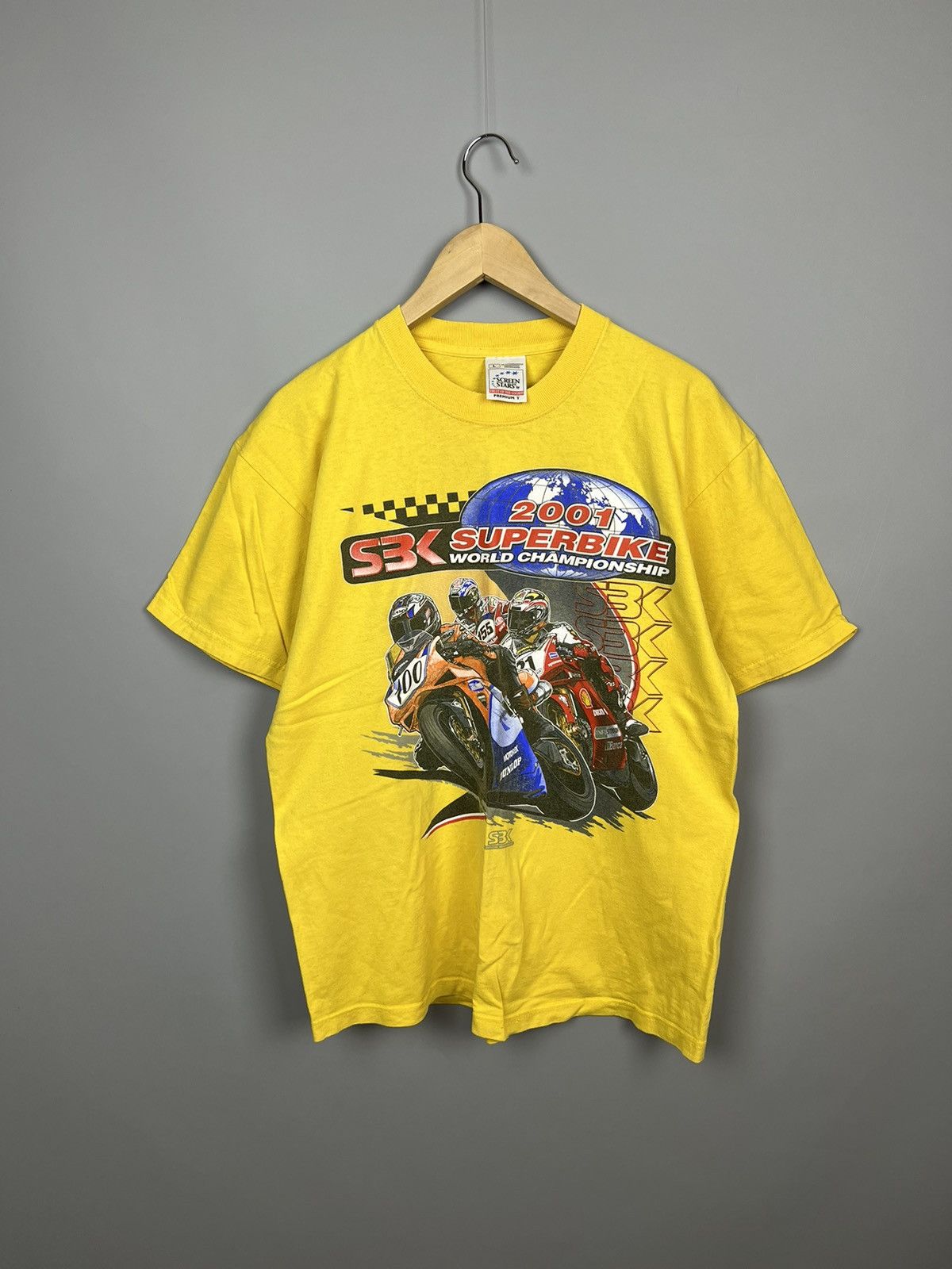 Vintage 2001 SBK Superbike World Championship Hatch rare t shirt Size US L / EU 52-54 / 3 - 1 Thumbnail