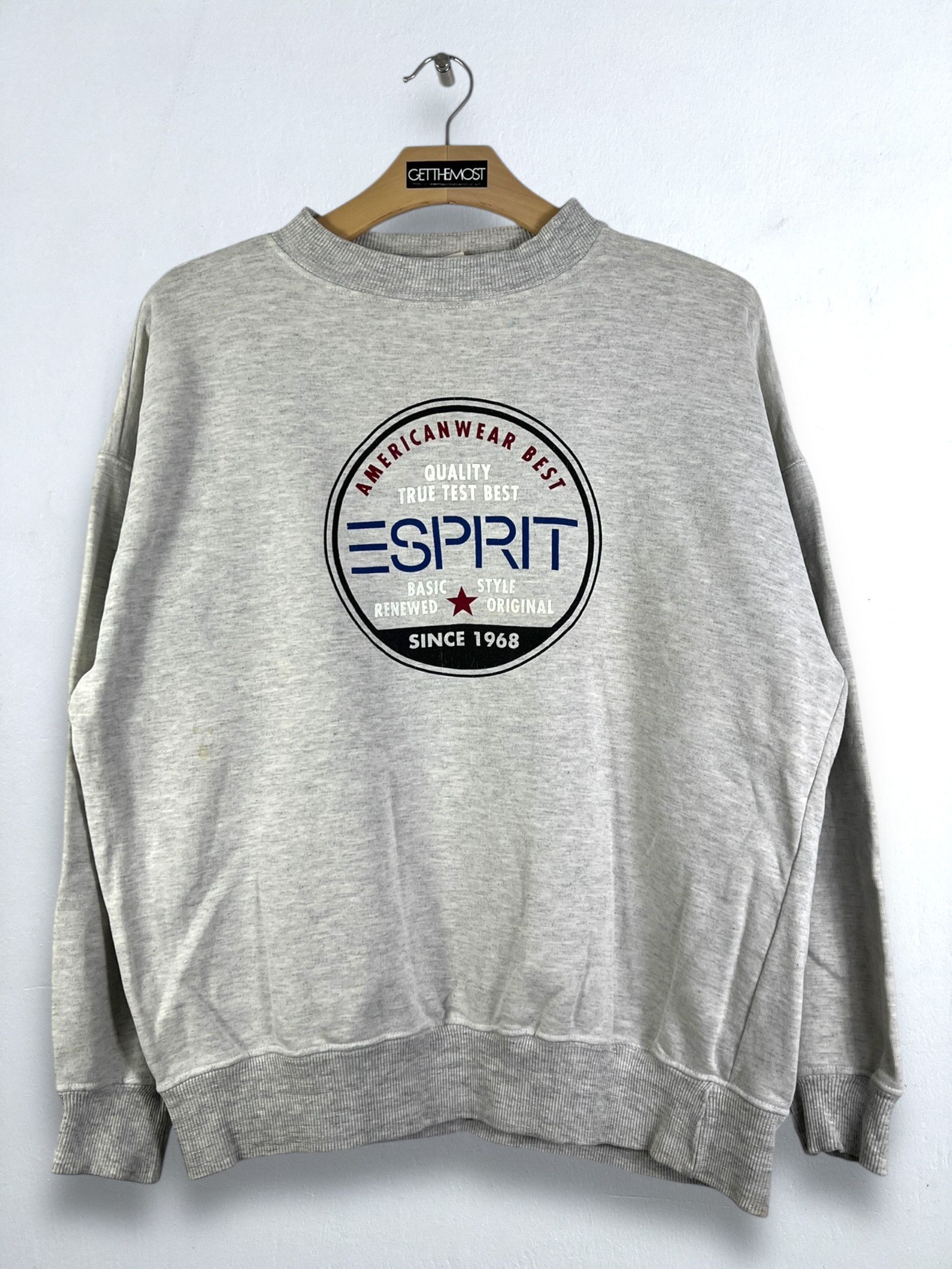 Esprit No.5076 Vintage Esprit Brand Logo Sweatshirt (L) Size US L / EU 52-54 / 3 - 1 Thumbnail