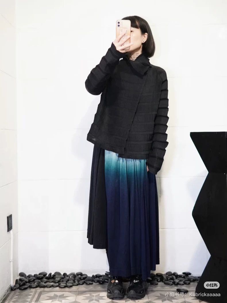 Issey Miyake issey miyake size:2 The bamboo joint coat is smeared with Size XXS / US 00 / IT 34 - 9 Thumbnail