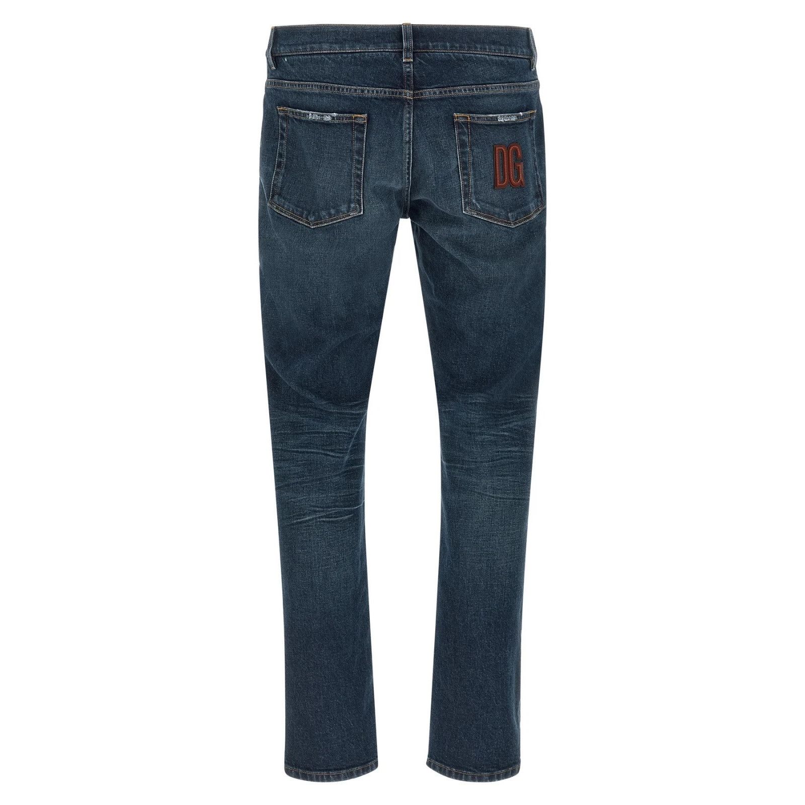 Dolce & Gabbana DOLCE&GABBANA Patch Blue Denim Jeans New & Authentic (Men's Size US 38 / EU 54 - 2 Thumbnail