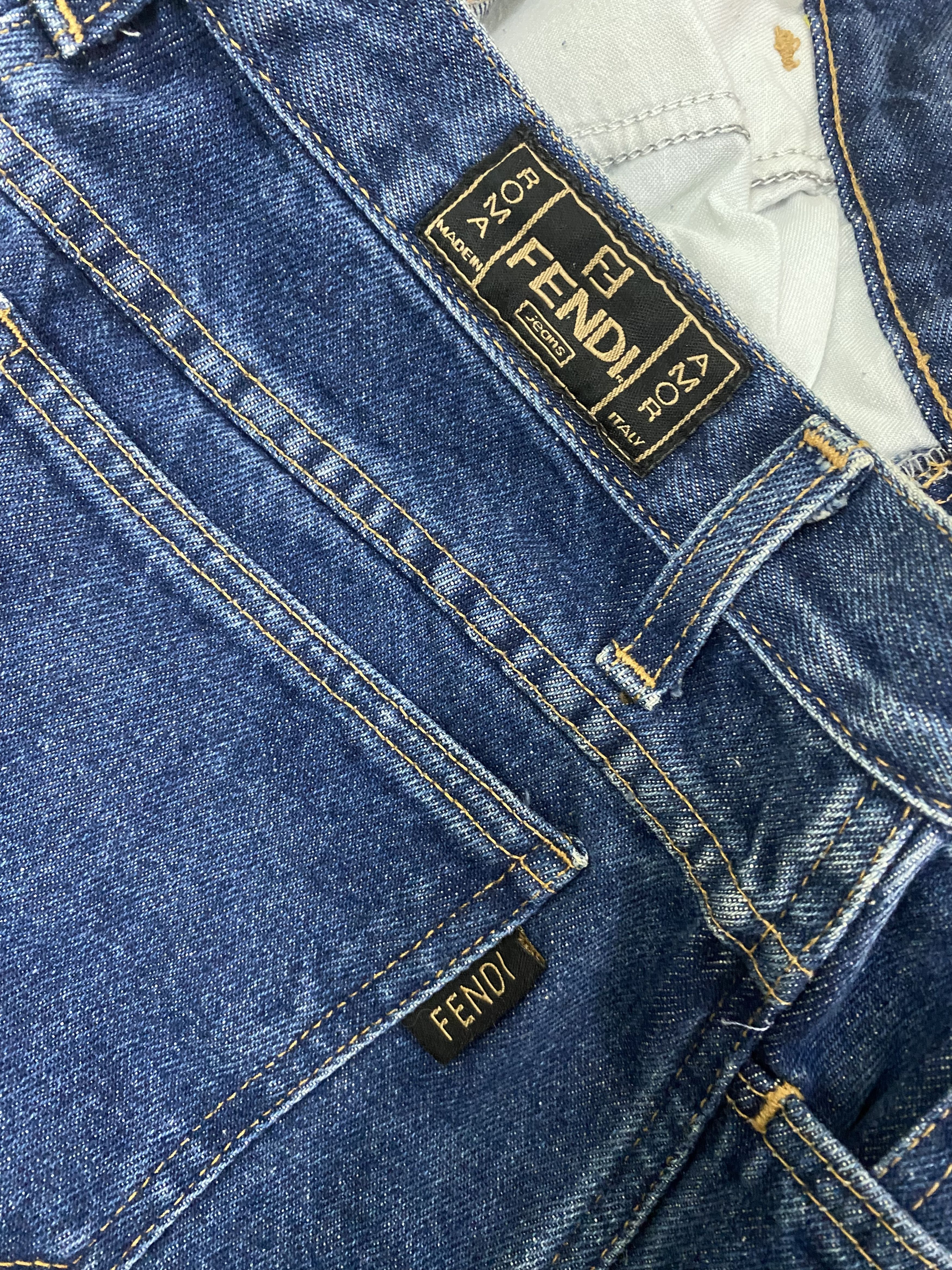 Fendi Fendi Blue Denim Made in Italy Size 30" / US 8 / IT 44 - 5 Thumbnail