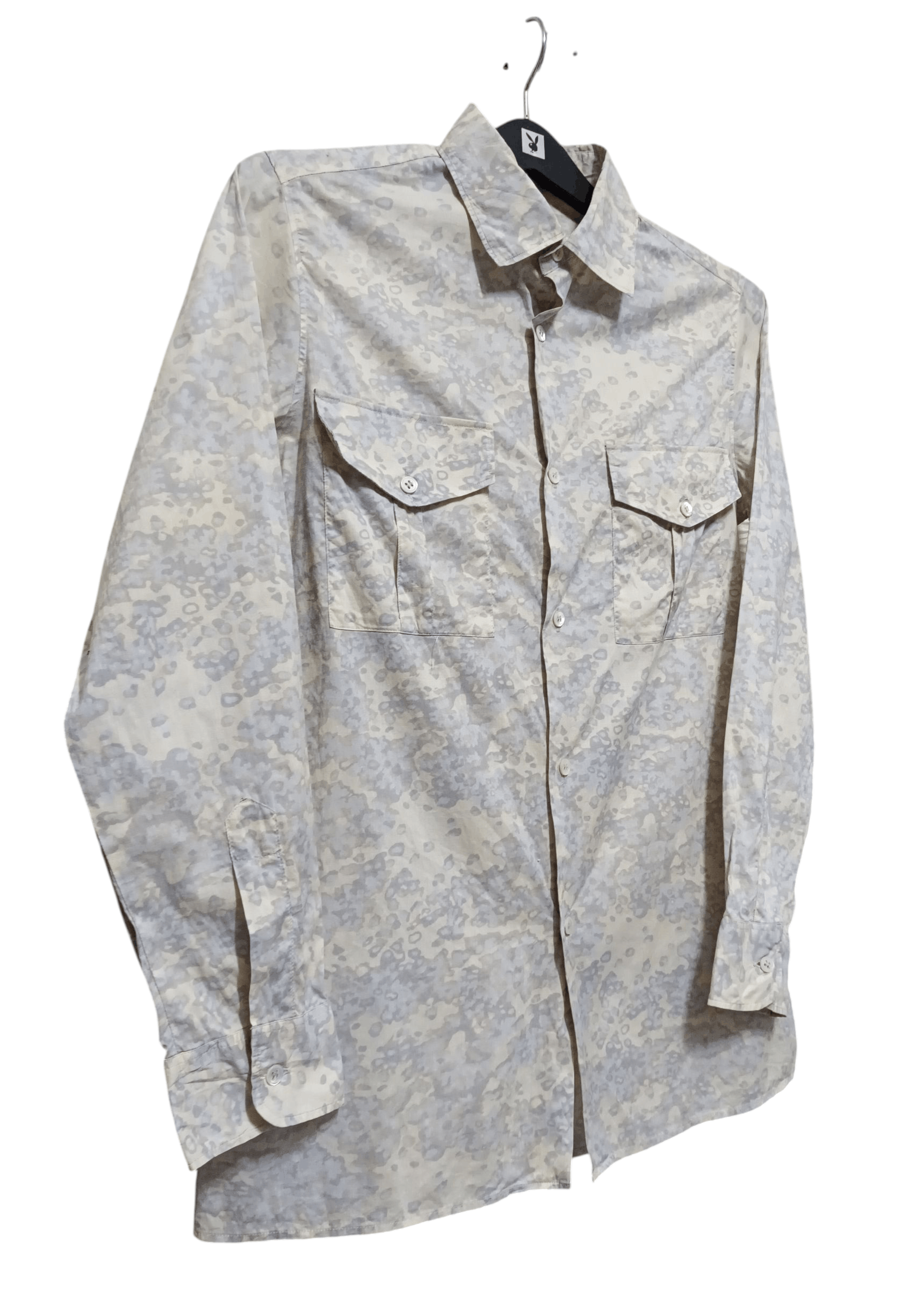 A.P.C. Long sleeve two-pocket shirt with abstract pattern Size US S / EU 44-46 / 1 - 5 Thumbnail