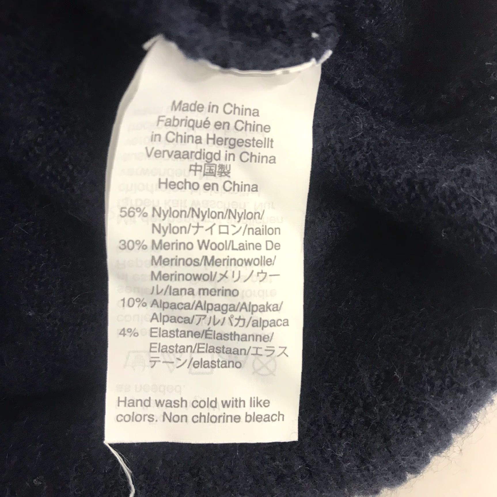 J.Crew J.CREW Womens Small V-Neck Sweater Pullover Navy Blue Merino Wool Side Split Size S / US 4 / IT 40 - 5 Thumbnail