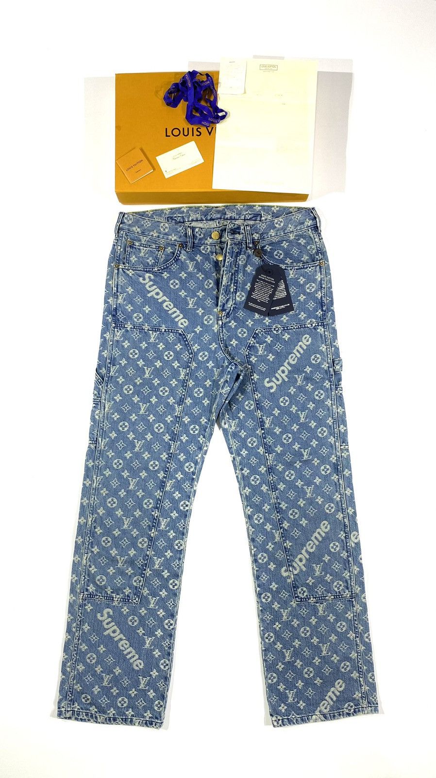 Louis Vuitton × Supreme Supreme x Louis Vuitton LV Monogram denim