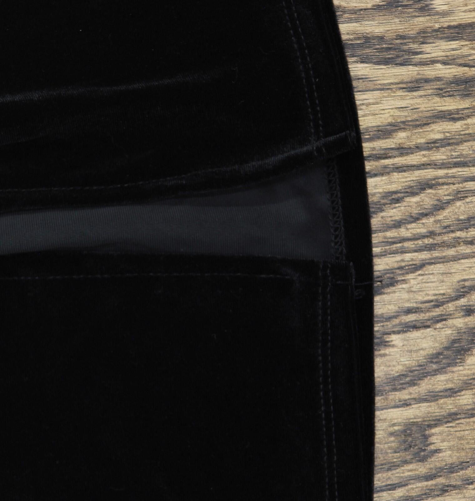 Other Nwt Alex & Sophia Front Slit Wide Leg Velvet Pants Black S Size 28" / US 6 / IT 42 - 5 Thumbnail