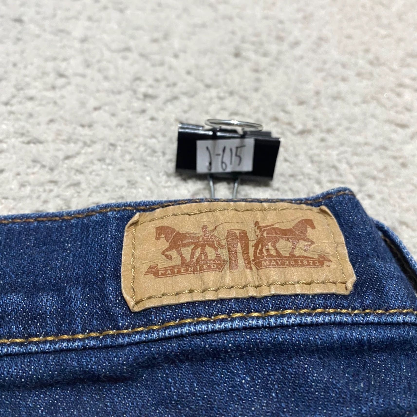 Levi's Levi's 505 Jeans Blue Denim Dark Wash Straight Leg Mid Rise Womens Size 32 Inseam 30 Regular Size 38" / US 16 / IT 52 - 3 Thumbnail