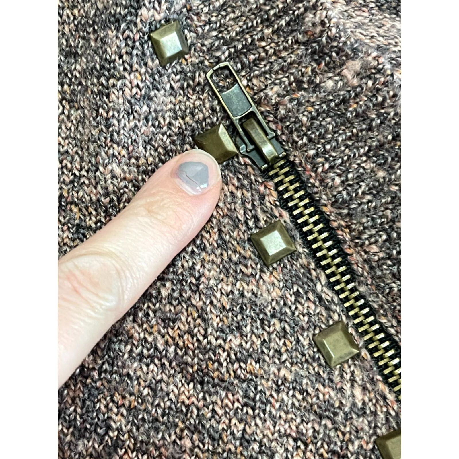 BKE BKE Sweater Cardigan, Women's Size Large, Brown, Button Up, V-Neck, Long Sleeve, Casual, Regular Fit, Solid, Fall Spring Summer, Women, Mens Girls? Size L / US 10 / IT 46 - 6 Thumbnail