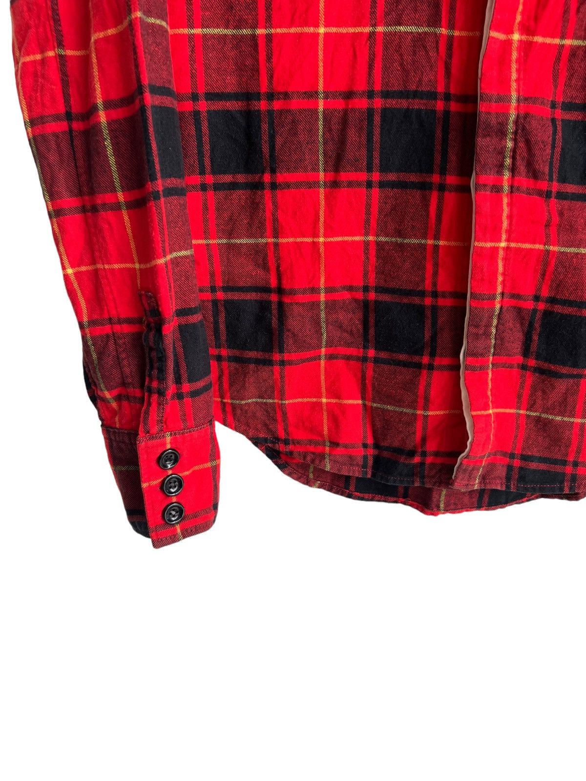 Isamu Katayama Backlash Sixe 🇯🇵 Leather Flap Red Tartan Alaskan Bonded Work Jkt Shirt Size US M / EU 48-50 / 2 - 7 Thumbnail
