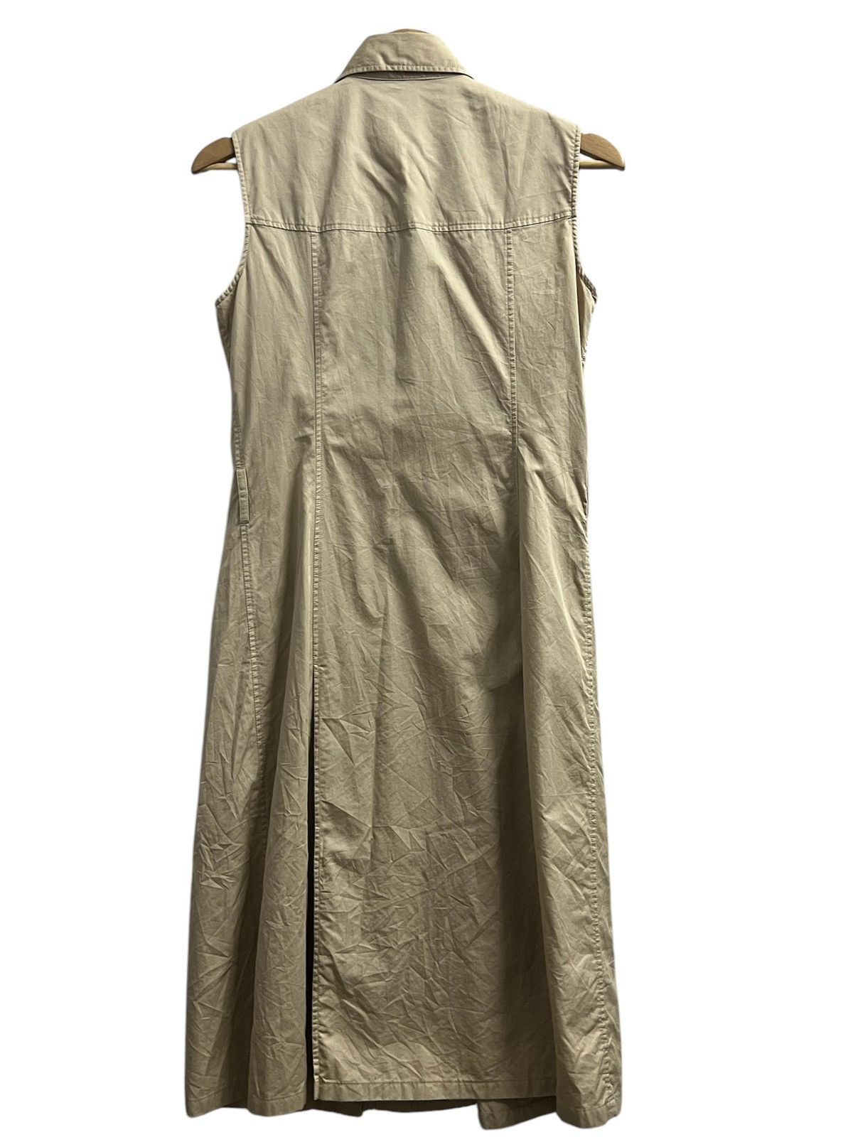 Burberry × Burberry Prorsum BURBERRY sleeveless dress cotton plain button up Size XS / US 0-2 / IT 36-38 - 2 Thumbnail