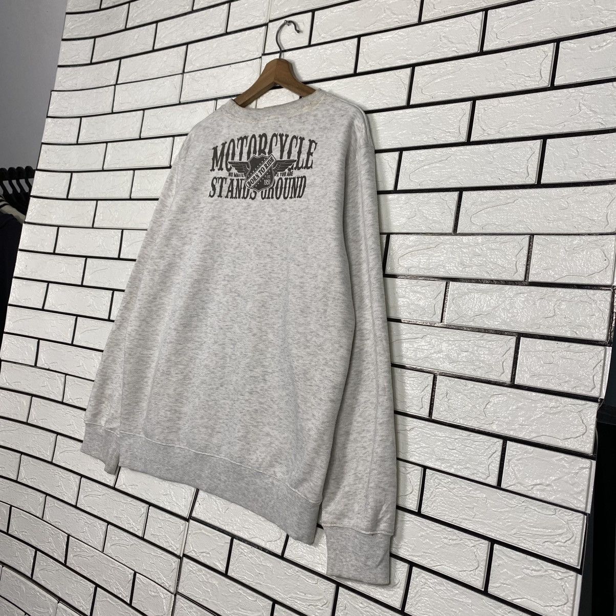 Japanese Brand Vintage Sweatshirt Motorcycle Born To Ride Big Logo Size US L / EU 52-54 / 3 - 11 Thumbnail