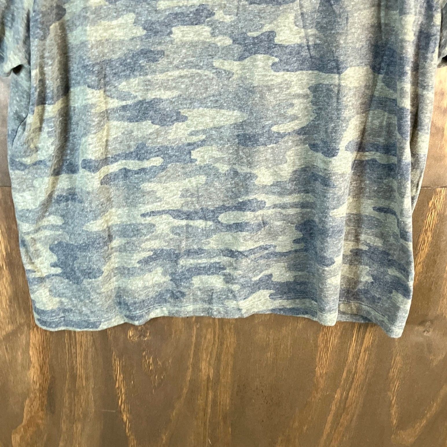 Lucky Brand Lucky Brand Shirt Womens Green Camo Burnout Short Sleeve Cotton Blend 2XL Size XXL / US 16-18 / IT 52-54 - 3 Thumbnail