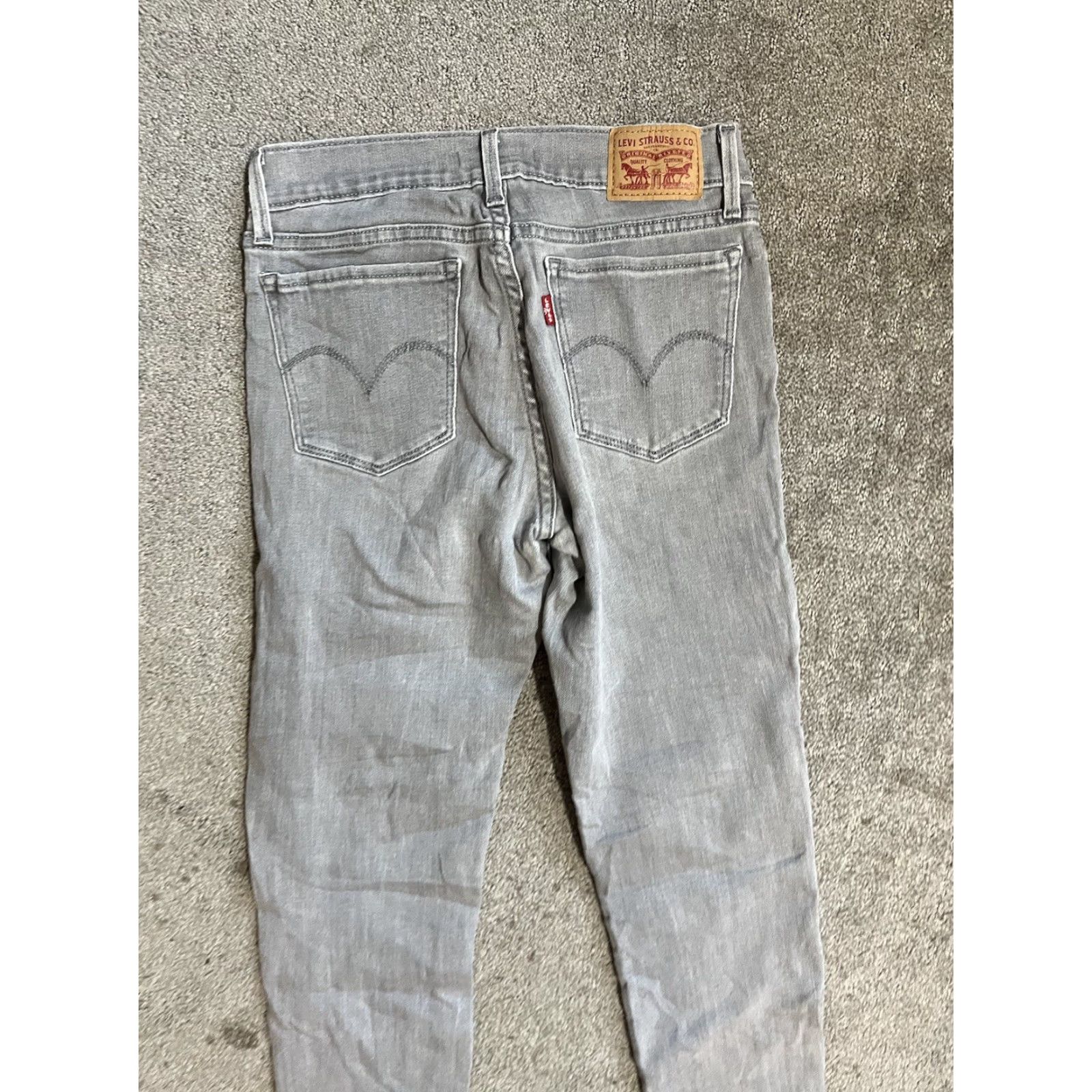 Levi's Levi's Jeans Womens 27x25 Gray 720 Super Skinny Stretch Denim Casual Jeans Skinny Pocket Size 27" / US 4 / IT 40 - 2 Thumbnail