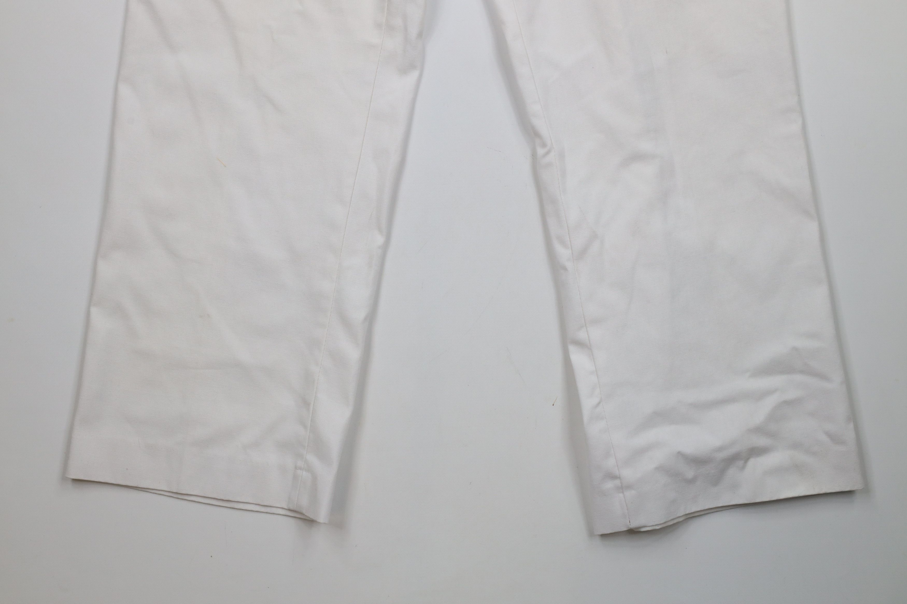 Vintage Vintage 70s Streetwear Bell Bottoms Painter Pants White USA Size US 38 / EU 54 - 4 Thumbnail