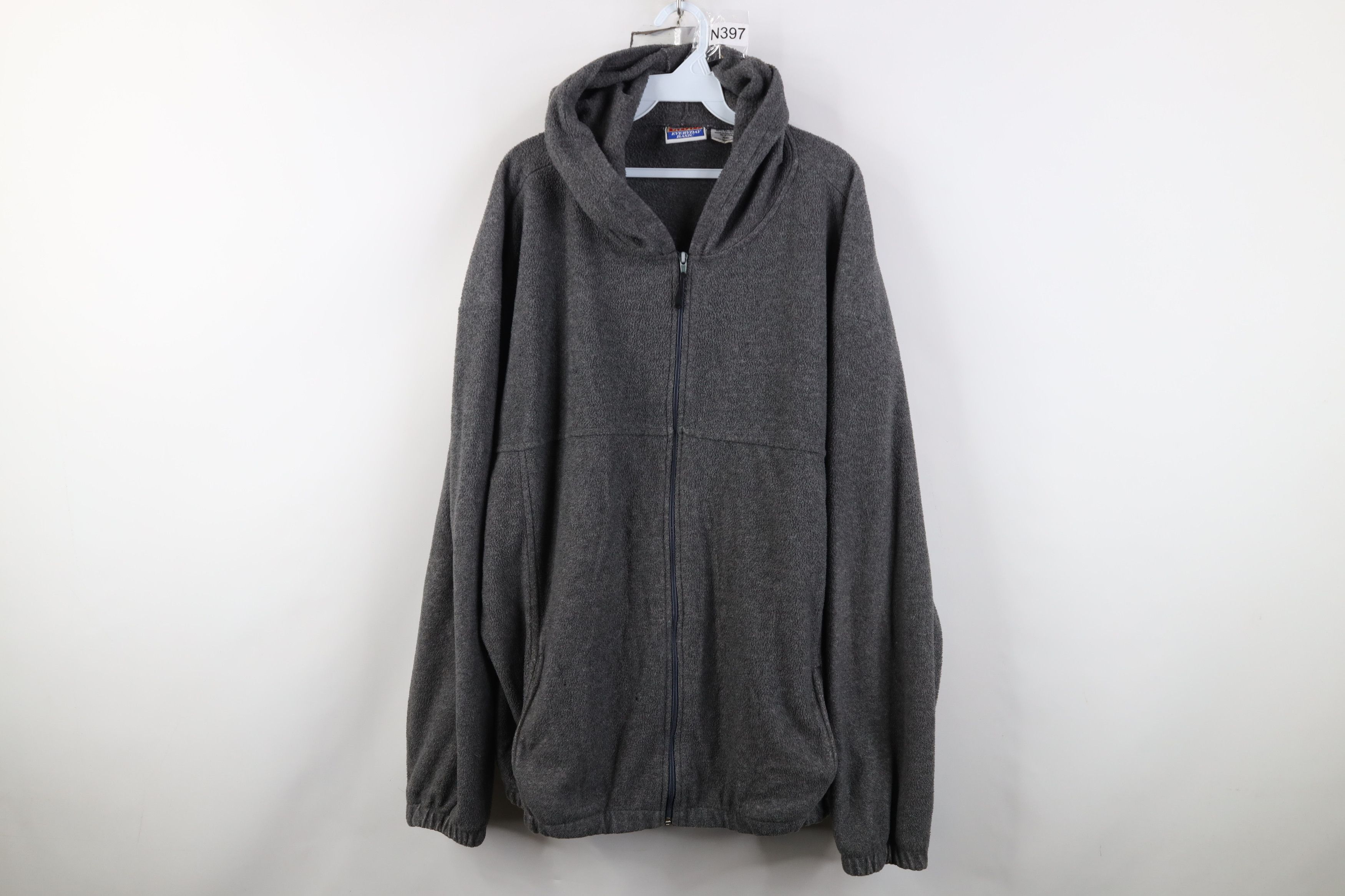 Vintage Vintage 90s Streetwear Fleece Full Zip Hoodie Sweatshirt Size US XXL / EU 58 / 5 - 1 Thumbnail