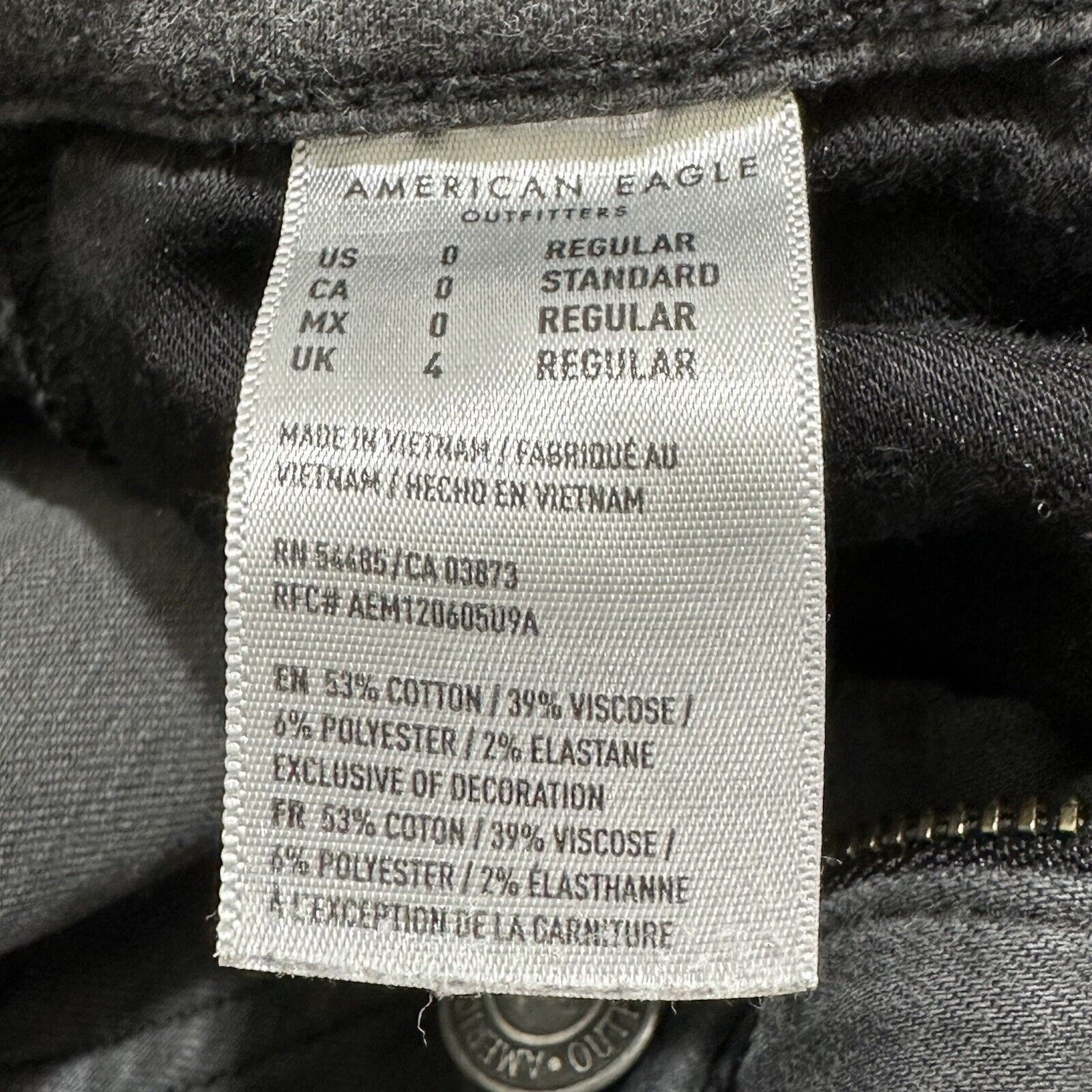 American Eagle Outfitters American Eagle 0 Regular Next Level Skinny Jeans Gray Ripped Size 25" / US 0 / IT 36 - 5 Thumbnail